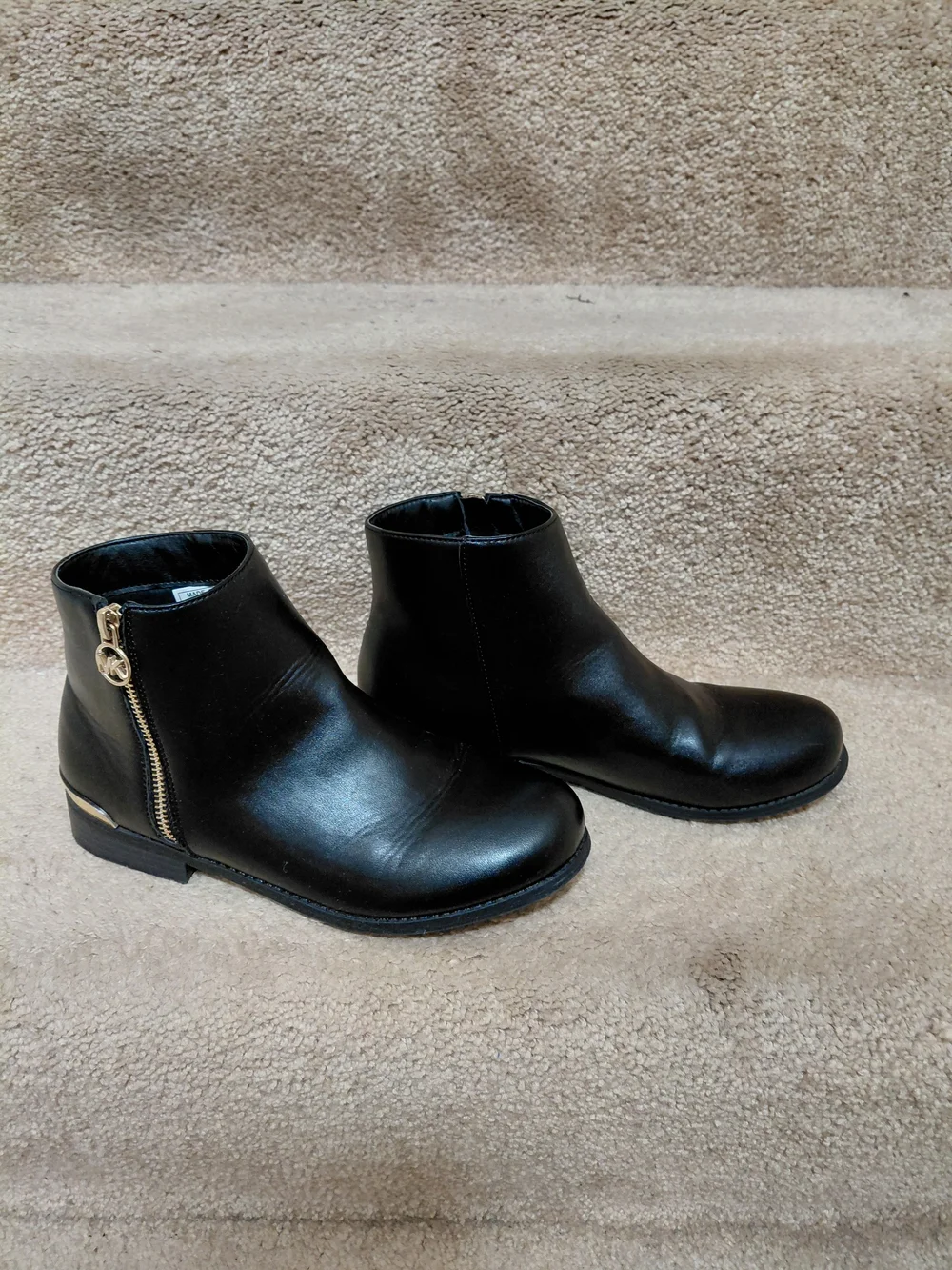 Michael Kors Black Leather Ankle Boot